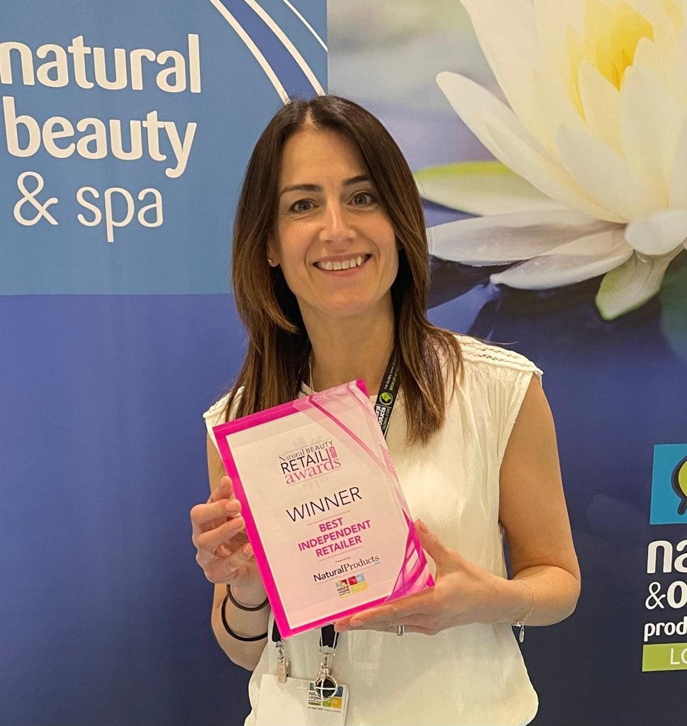 We Won!!  Amaranth are The Best Independent Natural Beauty Retailer 2022